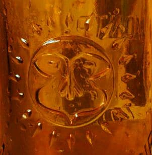 Soleil bouteille de biere vintage montplaisir
